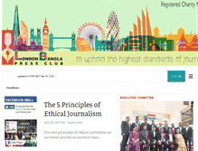 Tablet Screenshot of londonbanglapressclub.org